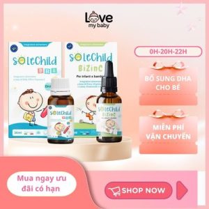 [ Pre-Oder ] Bộ đôi DHA & Kẽm cho bé – hỗ trợ phát triển trí não, tăng đề kháng Love My Baby