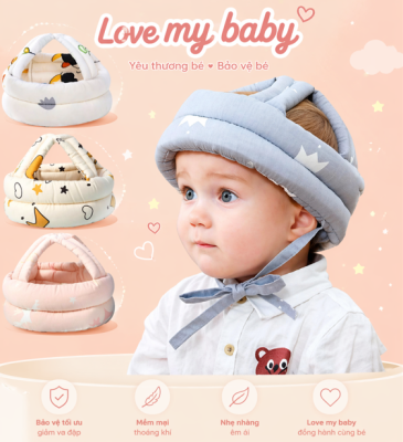 Mũ bảo vệ đầu Love My Baby